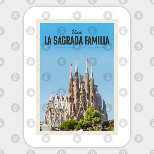 Visit La Sagrada Familia Sticker by Mercury Club